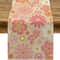 Groovy Daisy Boho Table Runner Retro Linen Dresser Scarf 5