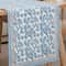 Blue Ginkgo Leaf Linen Table Runner For Elegant Dining Decor 3