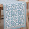 Blue Ginkgo Leaf Linen Table Runner For Elegant Dining Decor 3