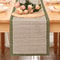 Beige Green Striped Table Runner For Elegant Dining And Coffee Table Decor 2