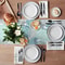 Dahlia Floral Table Runner Washable Linen Dining Decor 2