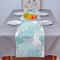 Dahlia Floral Table Runner Washable Linen Dining Decor 3