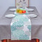 Dahlia Floral Table Runner Washable Linen Dining Decor 3