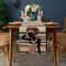African Ethnic Linen Look Table Runner for Dining and Holiday Decor
