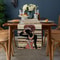 African Ethnic Linen Look Table Runner for Dining and Holiday Decor
