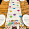 Cute Cat Birthday Table Runner Paw Print Linen Party Decor 2