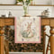 Easter Bunny Floral Table Runner For Farmhouse Spring Dining Decor 1