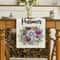 Happy Passover Linen Table Runner For Pesach Seder 1