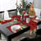 Christmas Table Runner With Snowflake And Tree Print For Holiday Dining Decor 1