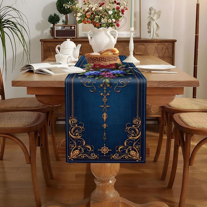 Product Name Jewish Theme Table Runner For Shabbat Dinner Hanukkah Passover Judaica Decor 3