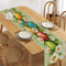 Farmhouse Easter Daisy Linen Table Runner For Spring Dining Table Decor 1