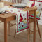 Spring Gnome Ladybug Linen Table Runner For Farmhouse Kitchen Decor 1