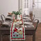 Spring Gnome Ladybug Linen Table Runner For Farmhouse Kitchen Decor 3