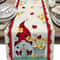Spring Gnome Ladybug Linen Table Runner For Farmhouse Kitchen Decor 5