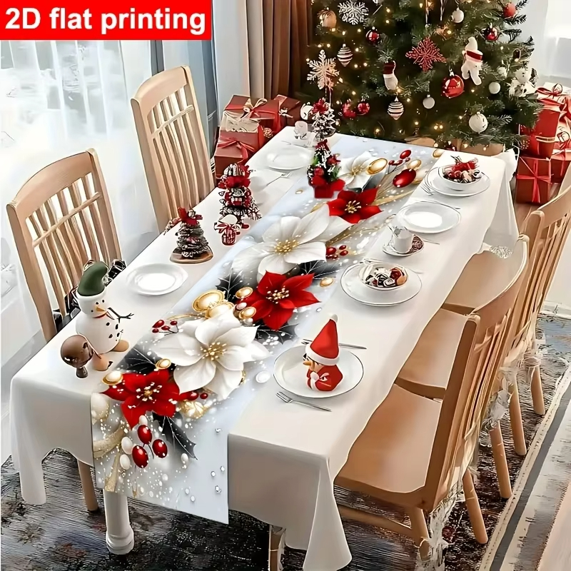 Christmas Table Runner for Festive Holiday Table Decor