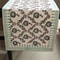 Floral Hand Block Printed Table Runner for Dining Table Fireplace Mantle Decor