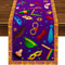 Happy Purim Linen Table Runner For Jewish Holiday Table Decor 0