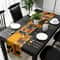 Woman Linen Table Runner With Elephant And Giraffe Dining Decor 3