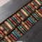 Vintage Bookshelf Table Runner For Book Lover Dining Decor 1