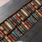 Vintage Bookshelf Table Runner For Book Lover Dining Decor 1