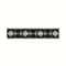 Modern Black and White Table Runner with Geometric Diamond Boho Design
