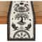 Vintage Viking Raven Table Runner Linen Feel Norse Dining Decor