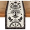 Vintage Viking Raven Table Runner Linen Feel Norse Dining Decor
