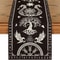 Vintage Viking Raven Table Runner Linen Feel Norse Dining Decor