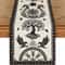 Vintage Viking Raven Table Runner Linen Feel Norse Dining Decor