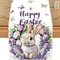 Lavender Bunny Easter Table Runner For Spring Dining Decor 5