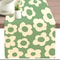 Vintage Green Floral Linen Table Runner For Event Decor 4