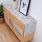 Gray Snowflake Christmas Table Runner Linen Look Winter Holiday Table Decor 4