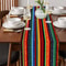 Colorful Day Of The Dead Mexican Linen Table Runner For Fiesta Party Decor 1