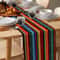 Colorful Day Of The Dead Mexican Linen Table Runner For Fiesta Party Decor 2