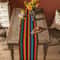 Colorful Day Of The Dead Mexican Linen Table Runner For Fiesta Party Decor 3