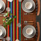 Colorful Day Of The Dead Mexican Linen Table Runner For Fiesta Party Decor 4