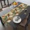 Vintage Floral Linen Table Runner For Dining Table And Dresser Decor 0