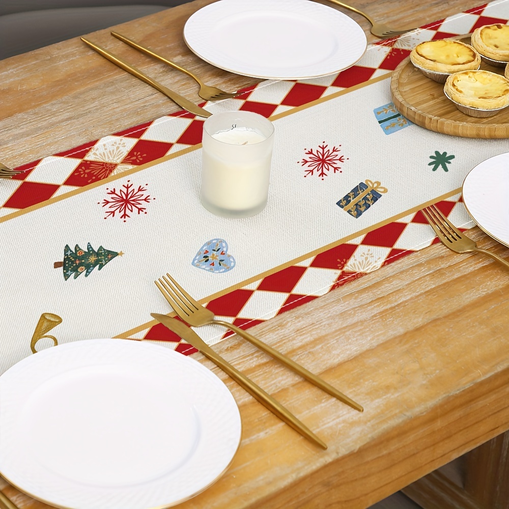 Nutcracker Christmas Table Runner Linen Holiday Dining Decor 3