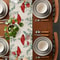 Eucalyptus Mushroom Linen Table Runner for Rustic Boho Decor