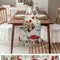 Eucalyptus Mushroom Linen Table Runner for Rustic Boho Decor