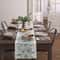 Eucalyptus Table Runner With Daisy Floral Farmhouse Linen Look 1