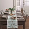 Eucalyptus Table Runner With Daisy Floral Farmhouse Linen Look 1