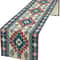 Southwestern Aztec Linen Table Runner For Boho Dining Decor 0