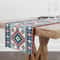 Southwestern Aztec Linen Table Runner For Boho Dining Decor 1