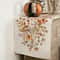 Autumn Wildflower Linen Thanksgiving Table Runner for Fall Dining Decor