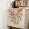 Autumn Wildflower Linen Thanksgiving Table Runner for Fall Dining Decor
