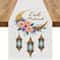 Elegant Ramadan Table Runner With Moon Lantern Floral Design For Eid Mubarak Decorations 0
