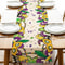 Mardi Gras Mask Beads Table Runner For New Orleans Carnival Decor 0