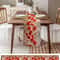 Red Poppy Linen Table Runner for Farmhouse Floral Table Decor