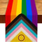 Pride Heart Rainbow Linen Table Runner For Dining Table Party Decor 4